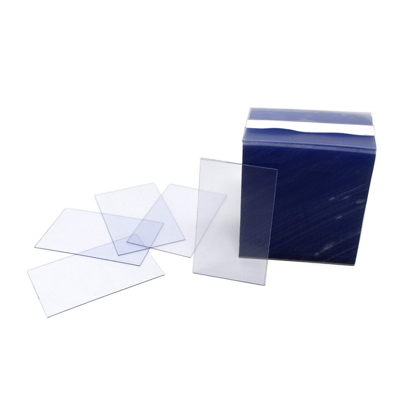 Store Fixtures Direct 1.25" x 2" Clear Plastic Tags, Shelf Label Holders - 500 Pack - Image 1
